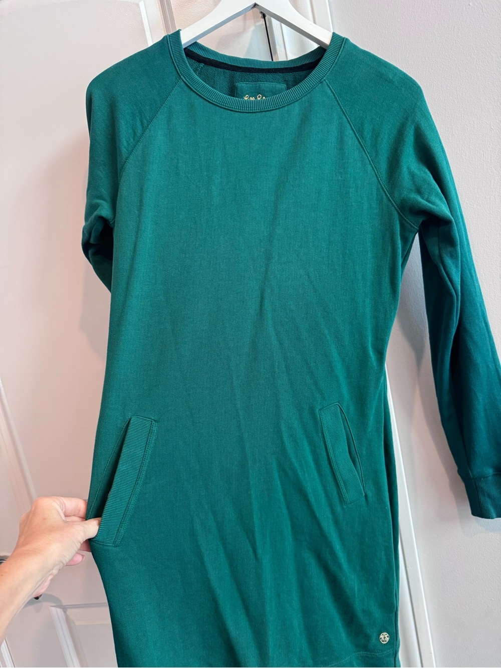 Lilly Pulitzer Teal Green Long Sleeve Knit Dress